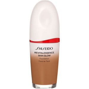 Shiseido Revitalessence Skin Glow Foundation Lichte Foundation met Verhelderende Werking SPF 30 Tint Cedar 30 ml