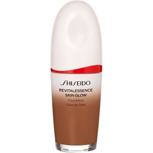 Shiseido Revitalessence Skin Glow Foundation Lichte Foundation met Verhelderende Werking SPF 30 Tint Copper 30 ml