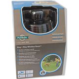 PetSafe, Stay & Play draadloze draagbare elektrische hondenomheining, waterdicht, oplaadbaar, bereik 64 m in diameter, zwart, 1