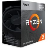 AMD - Ryzen 3 4300G - Desktop Processor - 4 Core - 8 Threads - 3,8GHz/4GHz - Socket AM4 - Inclusief Koeler