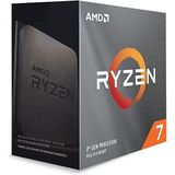 AMD Ryzen 7 5700X-processor (basisklok 3,4 GHz, maximale stroomklok tot 4,6 GHz, 8 cores, L3-cache 32 MB, socket AM4, zonder koeler) 100-100000926WOF, zwart