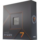 AMD RYZEN 7 7700X processor, 8 kernen/16 threads onbeperkt, architectuur Zen 4, 40MB L3 cache, 105 W TDP, tot 5,4 GHz boost-frequentie, AMD 5, DDR5 & PCIe 5.0,zwart