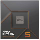 AMD Ryzen™ 5.7600X processor, 6 kernen/12 threads onbeperkt, architectuur Zen 4, 38MB L3 cache, 105W TDP, tot 5,3 GHz boost-frequentie, socket AMD 5, DDR5 & PCIe 5.0,zwart