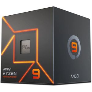 AMD Ryzen™ 9.7900 processor met Ventirad Wraith Prism, 12 kernen/24 threads ontgrendeld, Zen 4 architectuur, 76 MB L3 cache, 65 W TDP, tot 5,4 GHz boost-frequentie, Socket AMD 5, DDR5 & PCIe 5.0