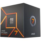 AMD Ryzen™ 7 7700 processor met Ventirad Wraith Prism, 8 kernen/16 threads, Zen 4-architectuur, 40MB L3 cache, 65 W TDP, tot 5,3 GHz frequentie boost, socket AMD 5, DDR5 & PCIe 5.0