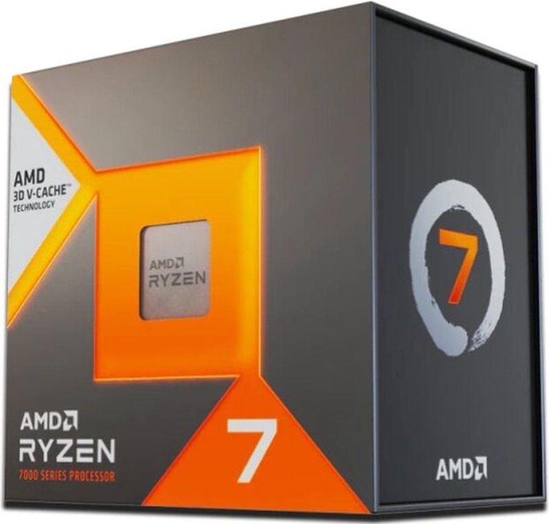 AMD Ryzen 7 7800X3D Prozessor with 3D V Cache technology (intergrierte Radeon Grafik, 8 Kerne/16 Threads, 120W TDP, AM5 Sockel, 104MB cache, Bis zu 5.0 GHz max boost, Kein Kühler)