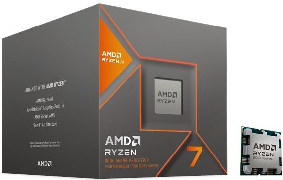 AMD AM5 Ryzen 7 8700G Box 3,8GHz MAX 5,1GHz 8xCore 16xThreads 24MB 65W
