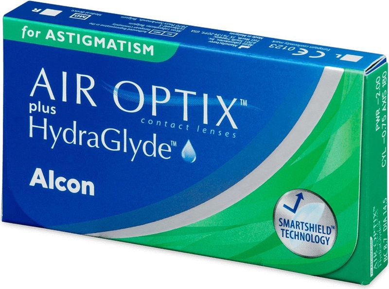 Air Optix Plus Hydraglyde - Torische Maandlenzen - 3 Stuks