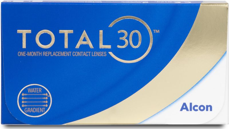 Alcon - TOTAL30 - Maandlenzen - Lichtblauw - Silicone Hydrogel - 6 Lenzen