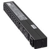 APC RACK PDU BASIC 1 U 16A 230V energiedistributie 12 AC-uitgang(en) 0U/1U Zwart