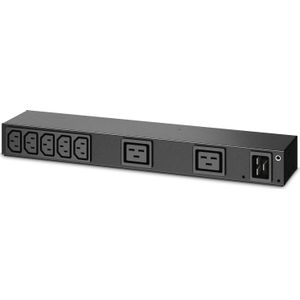 APC Rack PDU, Basic, 0U/1U, 16A, 230V, (7x) C13, (2x) C19