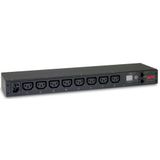 APC - Rack PDU - Metered - 0U/1U - 10A - 230V - (8x) C13 - C14 Stekker
