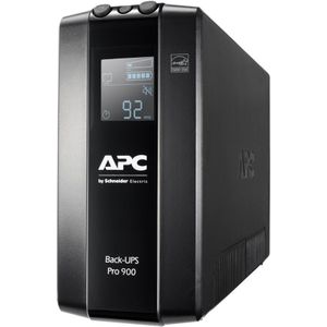 APC by Schneider Electric Back UPS PRO - BR900MI - UPS vermogen 900VA - MI-model (6 IEC-uitgangen, IEC - uitgangen voor koude apparaten, LCD-interface, gegevensbescherming 1 GB)