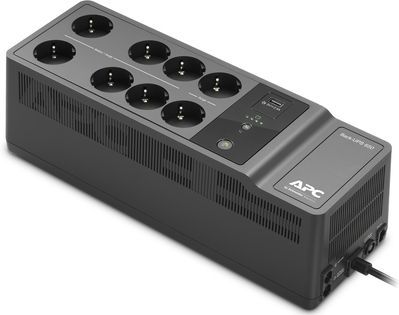 APC Back- 650VA 230V 1 USB charging port - (Offline-) USV UPS Stand-by (Offline) 0,65 kVA 400 W 8 AC-uitgang(en)
