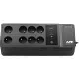 APC Back-UPS ""Essential"" BE850G2-FR - Overspanningsbeveiliging omvormer met 850 VA reservebatterij (8 stopcontacten, overspanningsbeveiliging, 2 snelle USB-laadpoorten type A en type-C)