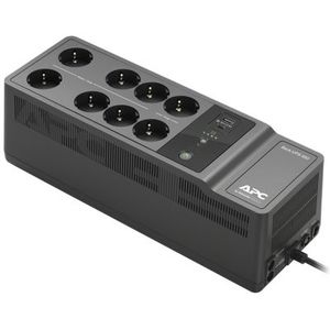 APC - Back-UPS 850VA - UPS - Zwart - Batterijback-up en Overspanningsbeveiliging