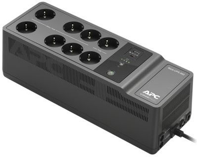 APC - Back-UPS 850VA - UPS - Zwart - Batterijback-up en Overspanningsbeveiliging