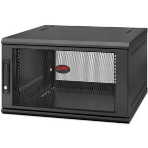 APC NetShelter WX 6U Single Hinged Wall-mount Enclosure 600mm Deep Wandrek Zwart