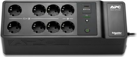 APC - Back-UPS BE500G2-GR - Noodstroomvoeding - Grijs - 8x Stopcontact - 500VA - 1 USB Oplader