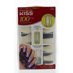 Kiss Nageltips en lijm overlap  1 set