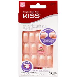 Kiss Gellak Everlasting French Nail Kit - Kunstnagels - Anti-breuk - Nepnagels - Wedding Gown