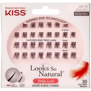 KISS - Look So Natural Trio Lash Short KHLC01 - Nepwimpers - 30 stuks