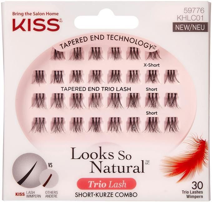 KISS - Look So Natural Trio Lash Short KHLC01 - Nepwimpers - 30 stuks