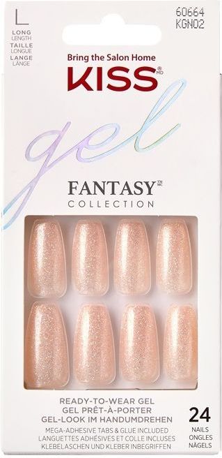 Kiss Gellak Gel Fantasy Nails - Kunstnagels - 28 stuks - Nepnagels - Rock Candy