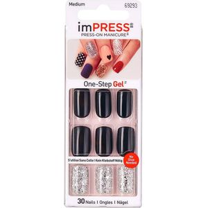 Kiss imPRESS Press-on Manicure Play It Loud- Kunstnagels - Nagels - Press on nails - Plaknagels - Nepnagels - 30 stuks - Beste Kwaliteit