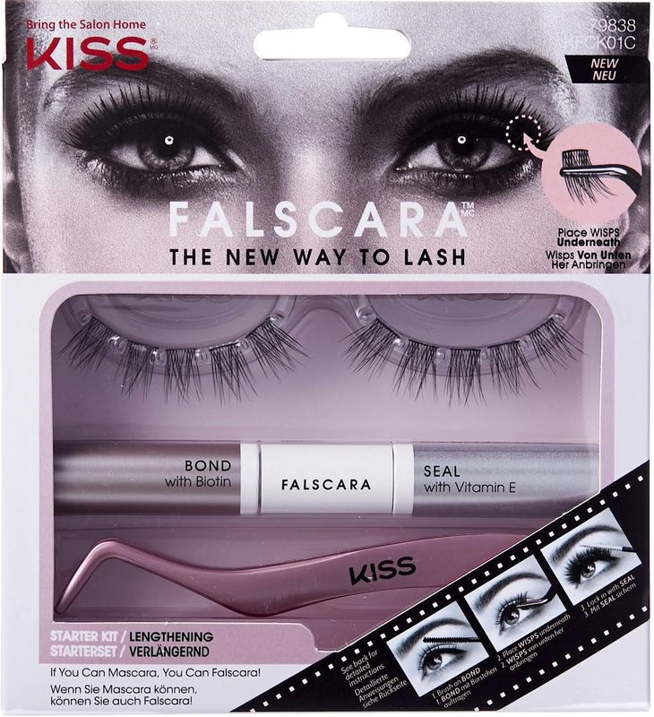 Kiss Wimpers Falscara - Wimperextensions - Lashes - Nep Wimpers - Starter Kit 01