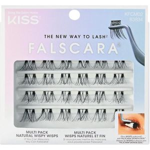 Kiss Wimpers Falscara - Wimperextensions - Lashes - Nep Wimpers - Natural Wispy Wisps Multipack