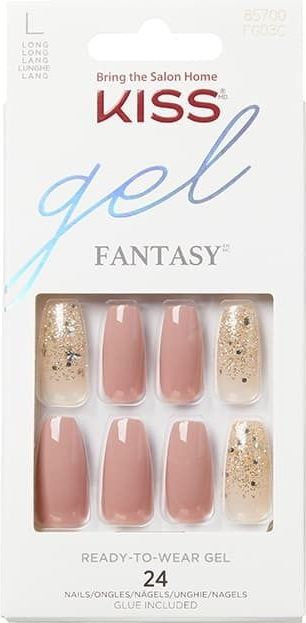 Kiss Gellak Gel Fantasy Nails - Kunstnagels - 28 stuks - Nepnagels - Midnight Sky