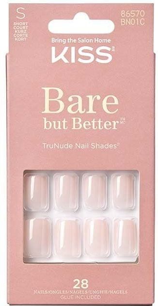 Kiss Plaknagels Bare But Better Nails - Kunstnagels - Plaknagels Zelfklevende - Nepnagels - Nudies