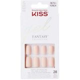 KISS Fantasy Gel klaar om te dragen gel nagelpers stijl ""Tilt-A-Wil"" nagelset, 24 mega-lijm, roze gel, manicure, mini-vijl en 28 kunstnagels