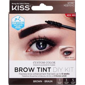 KISS Brow Tint DIY Kit Wenkbrauwverf Tint Brown 20 ml