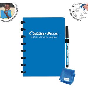 Correctbook Original Earthy Blue A5 blanco Uitwisbaar / Whiteboard Notitieboek