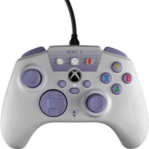 Turtle Beach REACT-R Controller Wit en Paars - Xbox Series X, Xbox Series S en Xbox One | Windows 10 en 11