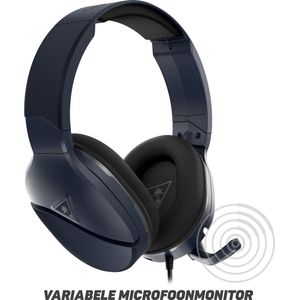 Turtle Beach Recon 200 Gen 2 Headset Bedraad Hoofdband Gamen Zwart, Marineblauw