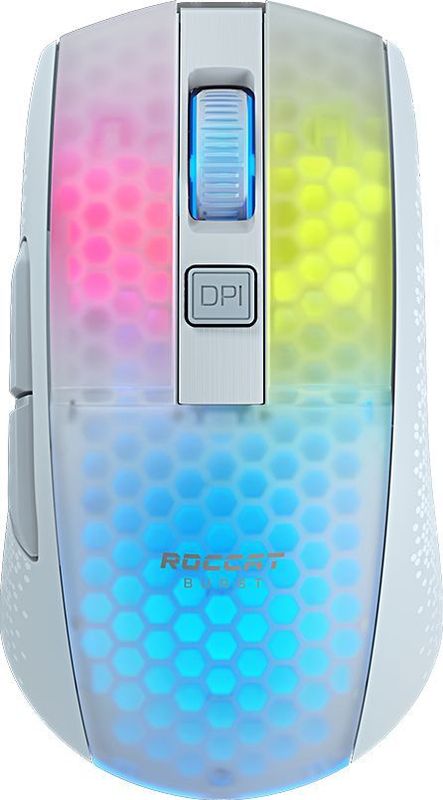 ROCCAT Burst Pro Air muis Gamen Ambidextrous RF Wireless + USB Type-C Optisch 19000 DPI