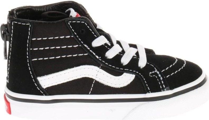 Vans - TD SK8-Hi Zip - Skateschoenen - Zwart - Klittenband - Plat