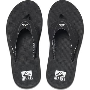 Reef Fanningblack Dames Slippers - Zwart