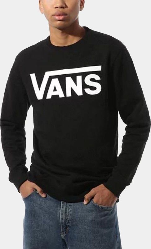 Vans - CLASSIC LS - Shirt - Zwart - Lange Mouwen - Grote Logoprint