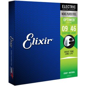 Elixir Optiweb Custom Light 9-46 gitaarsnarenset