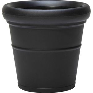 Step2 Claremont Bloempot voor binnen & buiten - Plantenbak van kunststof met waterreservoir - Onyx Zwart
