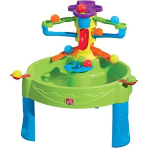Step2 Rain Showers Splash Pond Watertafel Blauw met 13-delige accessoireset | Waterspeelgoed voor kind | Activiteitentafel met water voor de tuin