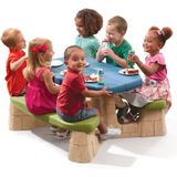 Step2 Naturally Playful Picknicktafel met Parasol groen/blauw