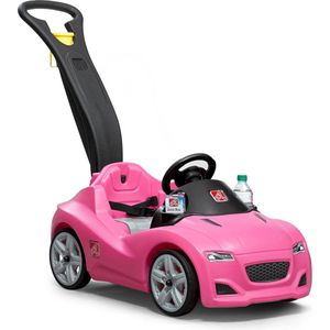 Step2 Whisper Ride Cruiser Loopwagen in Roze - Duwauto / Loopauto met duwstang - Voor kinderen vanaf 1,5 jaar
