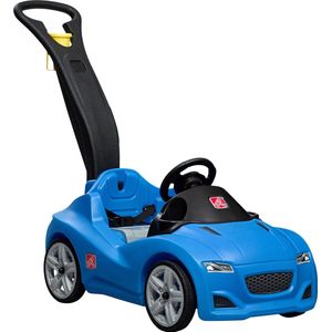 Step2 Whisper Ride Cruiser Loopwagen in blauw | Duwauto / Loopauto met duwstang | Voor kinderen vanaf 1.5 jaar