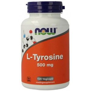 NOW L-Tyrosine 500mg  120 Vegetarische capsules