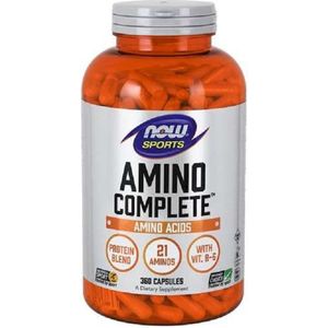 NOW FOODS - Amino Complete - Eiwit Supplement - 360 Capsules - Vegetarisch